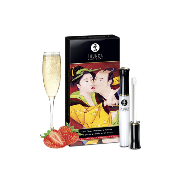 Gloss de plaisir oral fraise vin pétillant 10ml 